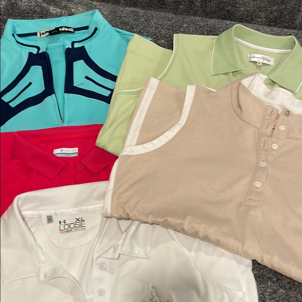 5 Women’s sleeveless golf polos